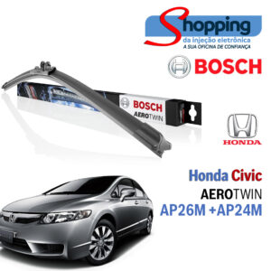 Palheta Honda Civic Aerotwin Plus Ap26m Ap24m Bosch