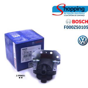 Bobina de Ignição Bosch F000ZS0105 Volkswagen Gol Parati Saveiro Santana 97/… 1.6 1.8 AP MI BOSCH ORIGINAL